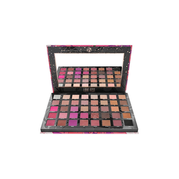 W7 Love Fest Pressed Pigment Palette | 40 Passionate Shades