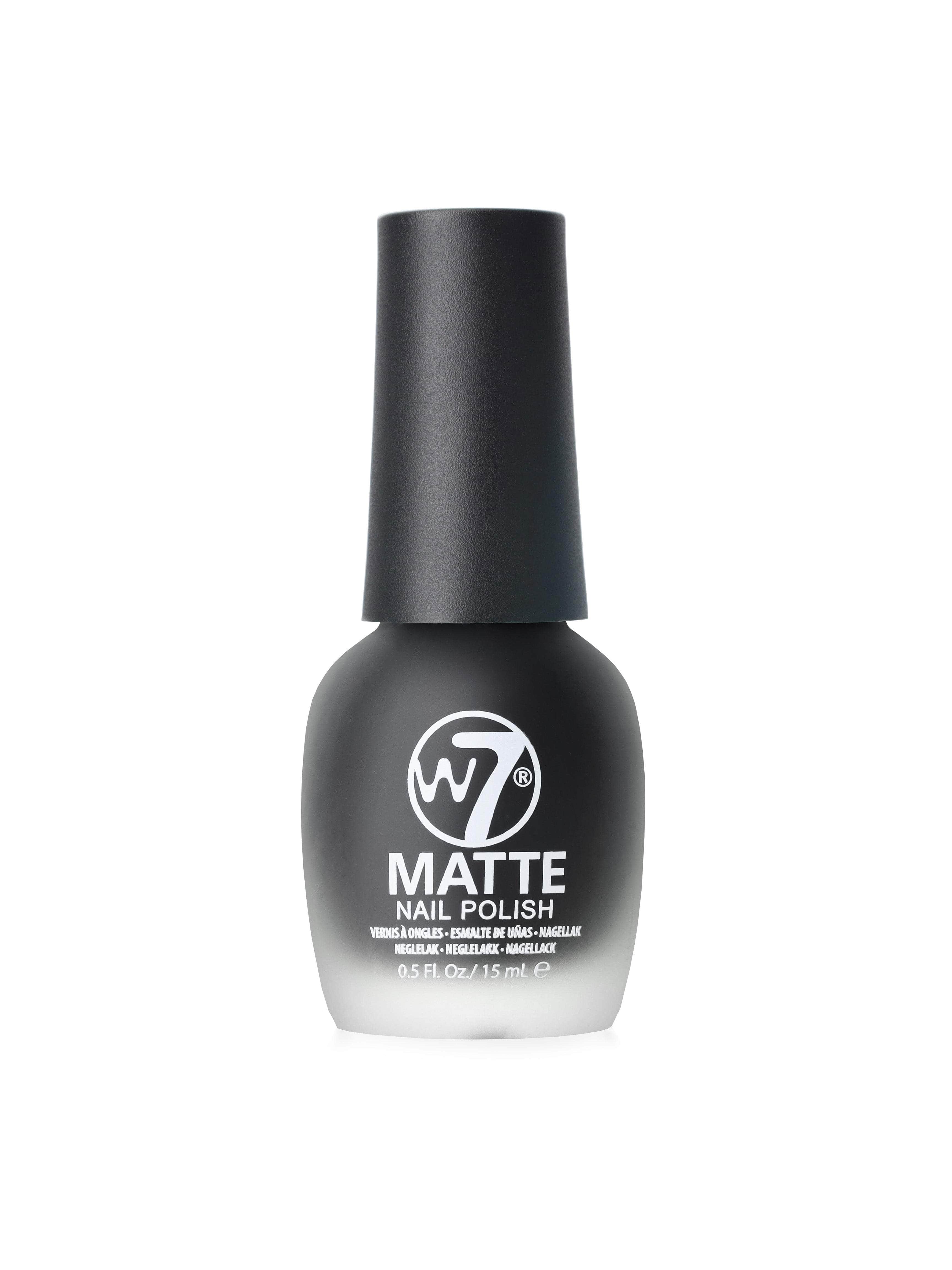 Matte nail polish on sale black